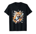 Cat Playing Soccer Funny Animal T-Shirt - Streetwear Style Unisex