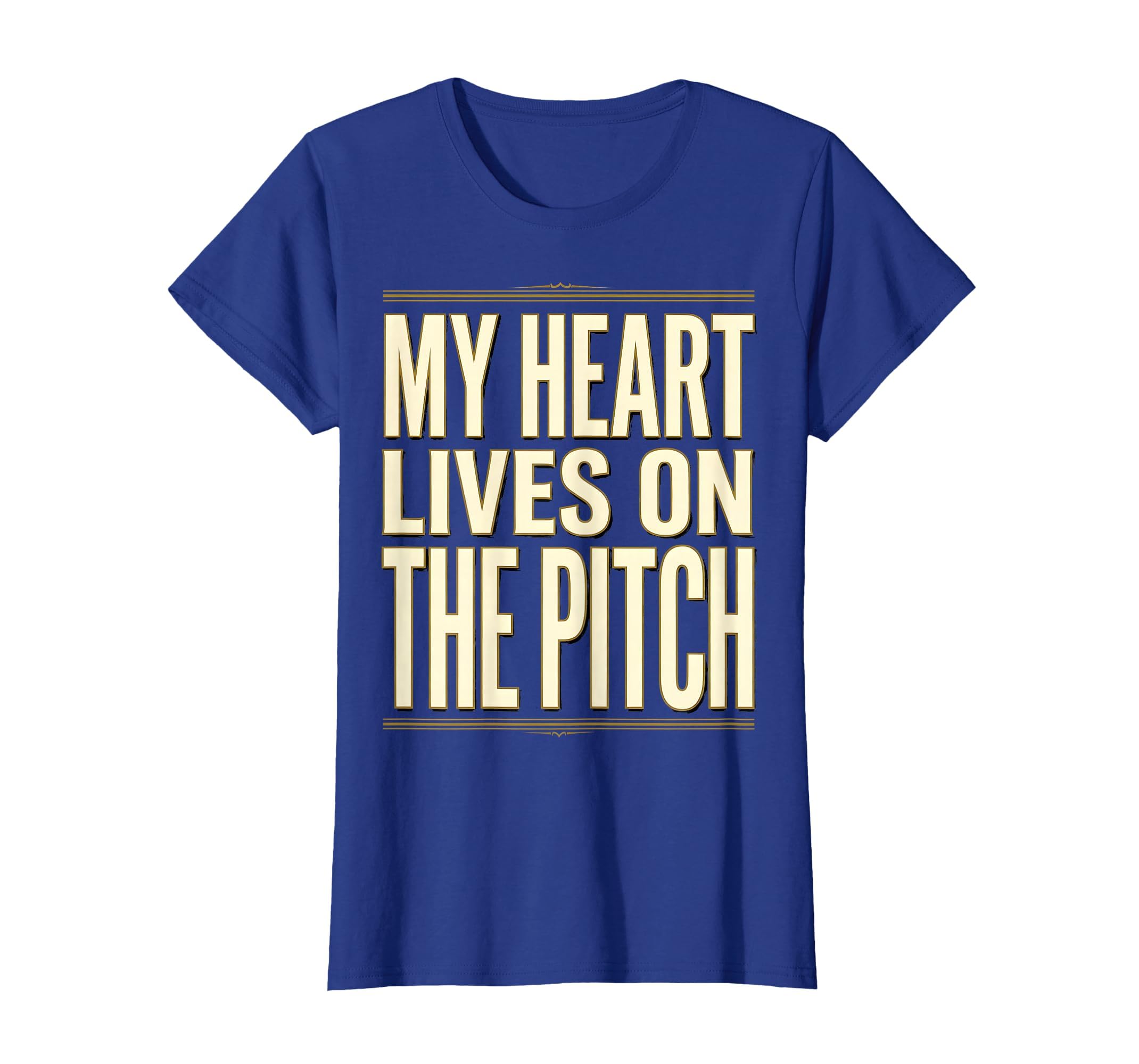 My Heart Lives Pitch Soccer T-Shirt - Graphic Print Men Women