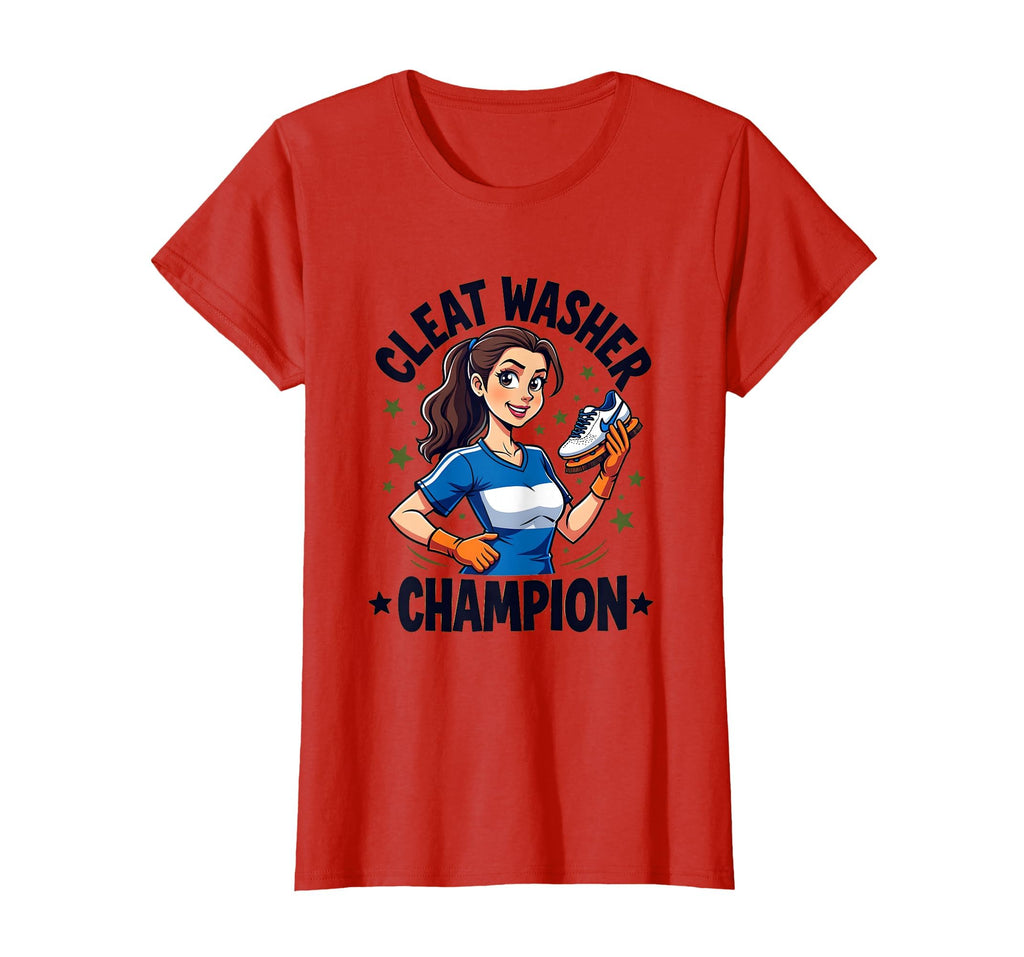 Cleat Washer Champion Soccer Mom T-Shirt - Custom Art Print Unisex