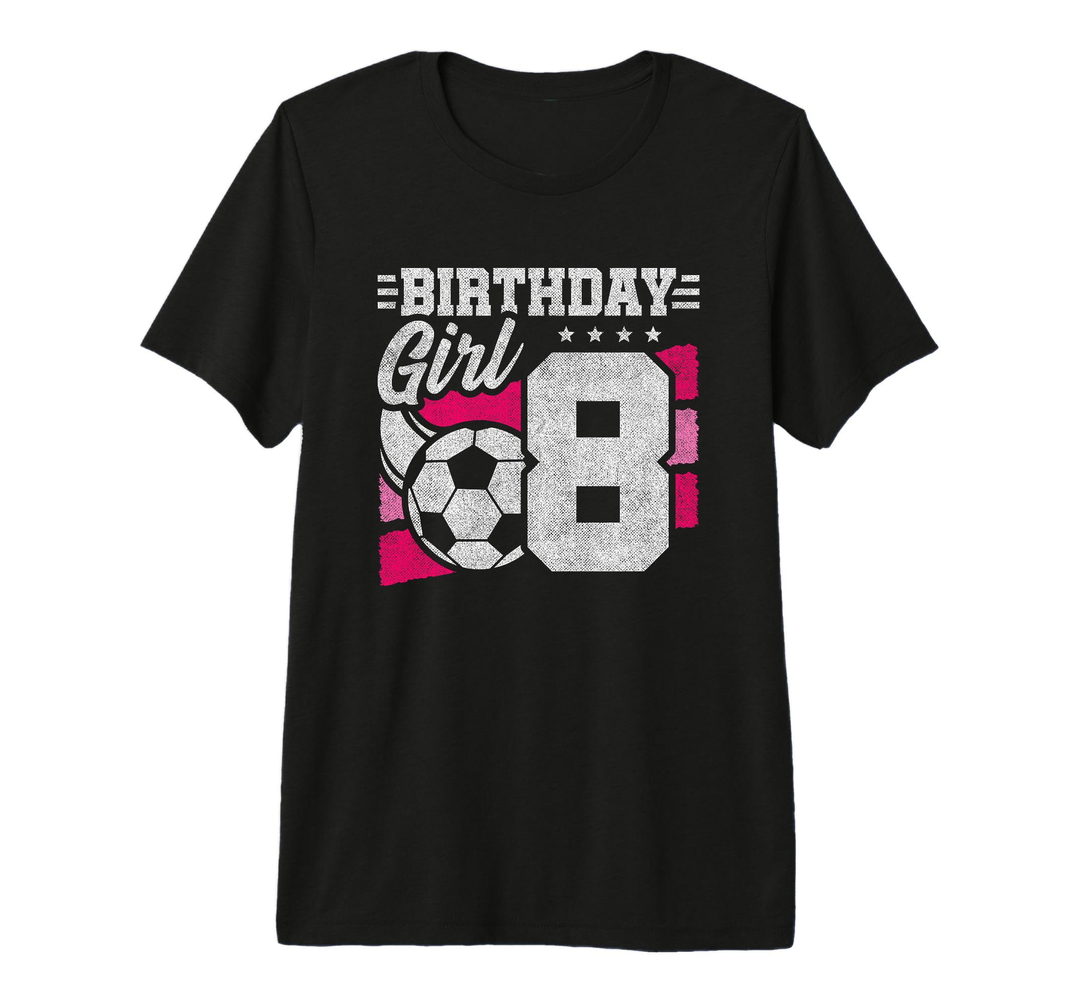 8 Year Old Birthday Soccer Party 8Th T-Shirt - Aesthetic Graphic Unisex