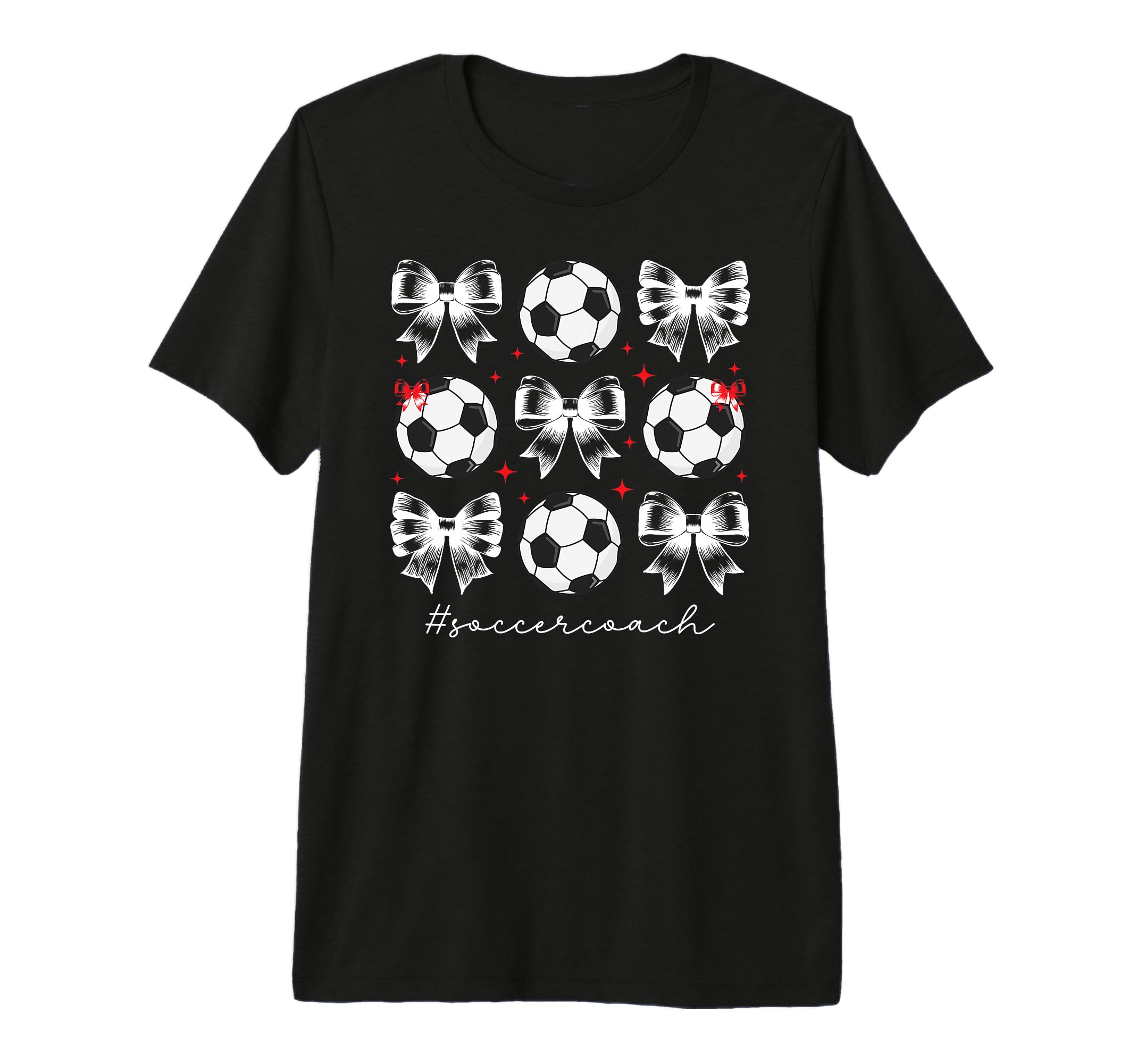 Soccer Coach Coquette Soccer Coaching T-Shirt - Novelty Apparel for Adults