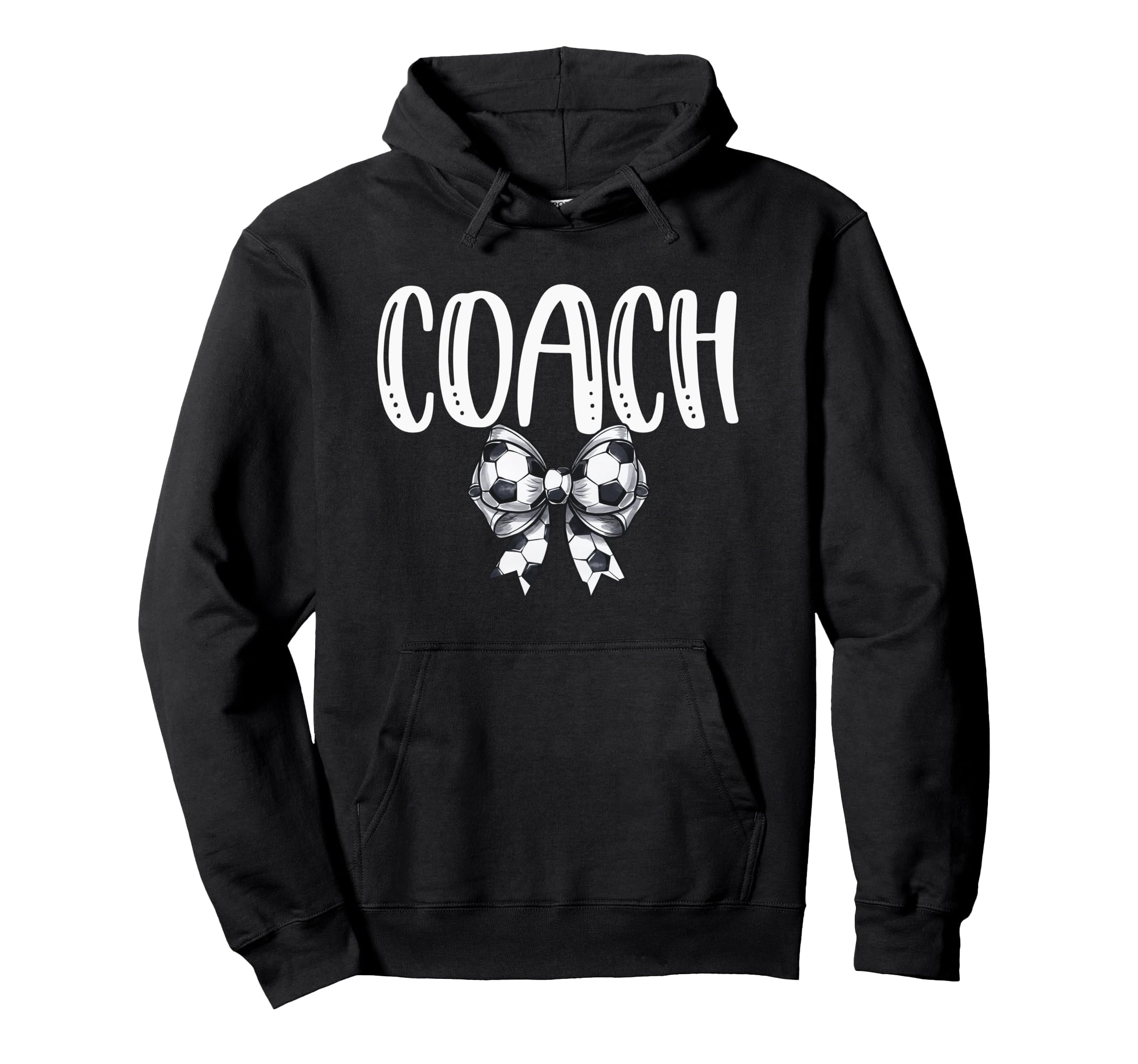 Coquette Soccer Coach Spirit Hoodie - Unique Graphic Unisex