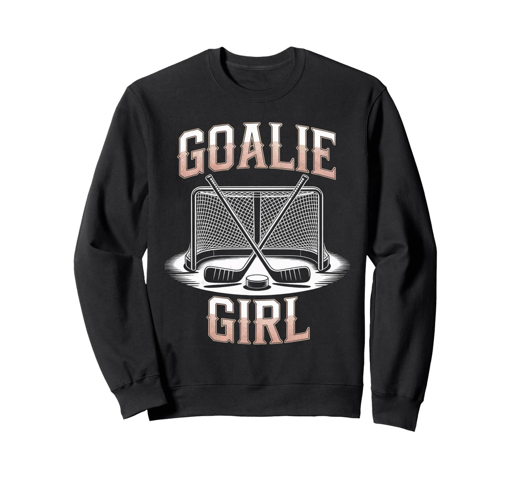 Ice Hockey Goalie Goalkeeper Female Sweatshirt - Unique Graphic Unisex