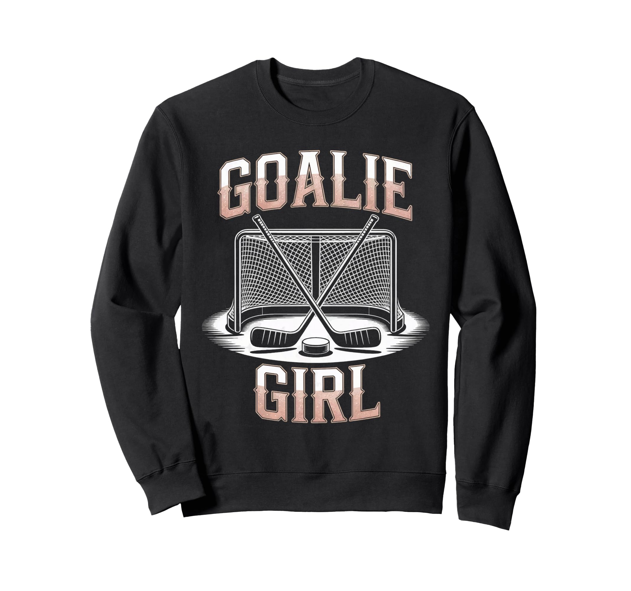 Ice Hockey Goalie Goalkeeper Female Sweatshirt - Unique Graphic Unisex