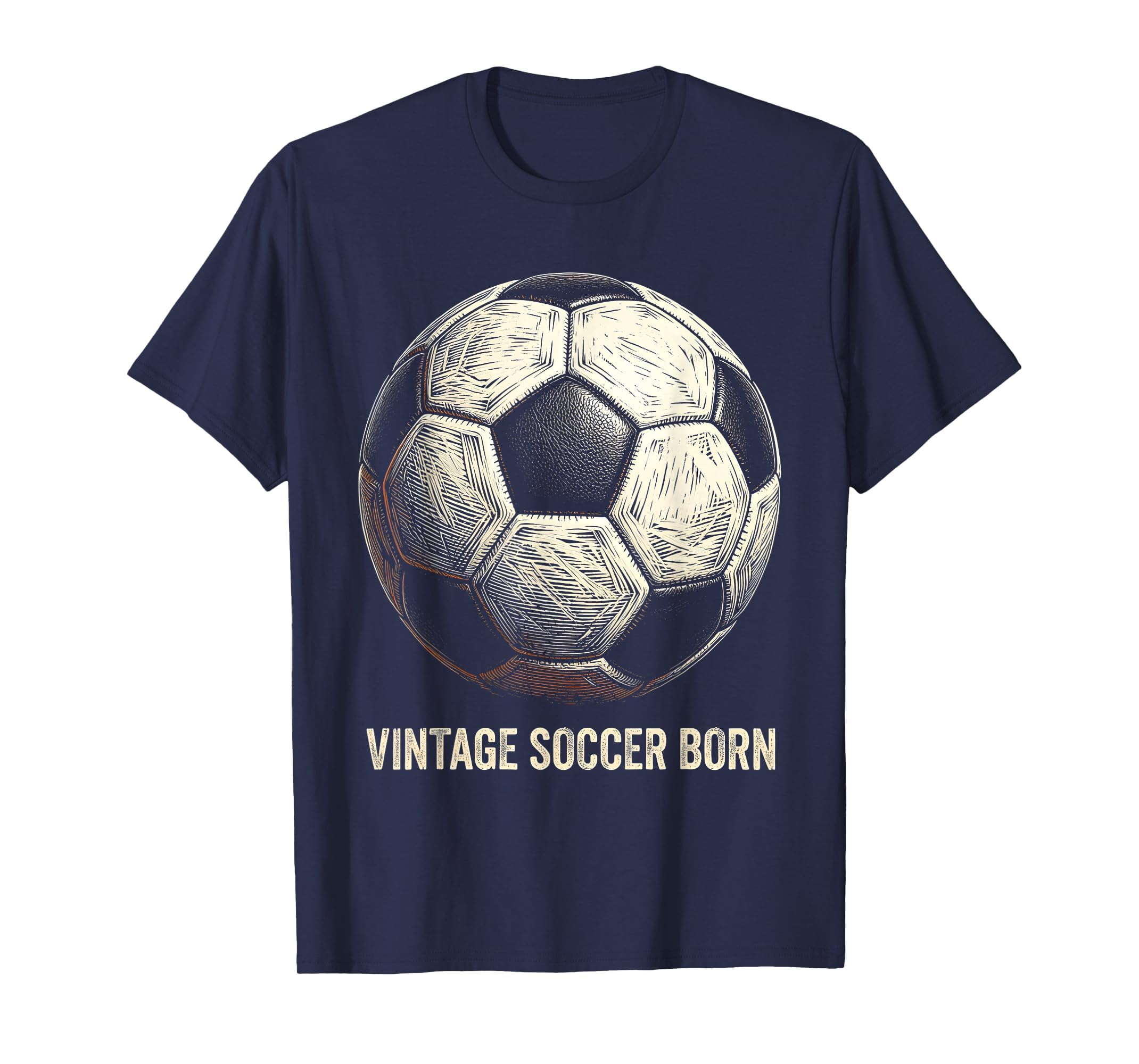 Soccer Born Ball T-Shirt - Casual Everyday Wear for Adults