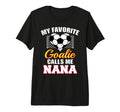 My Favorite Goalie Calls Me Nana Soccer T-Shirt - Unique Graphic Unisex