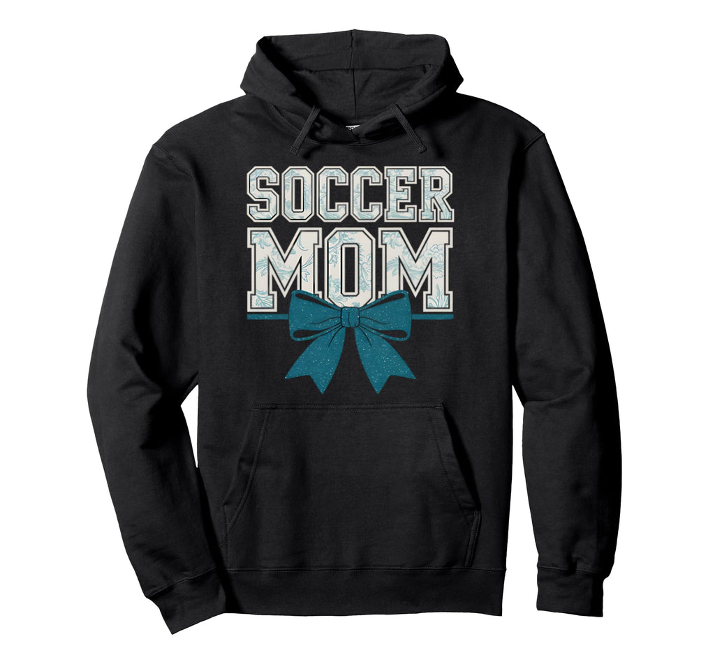 Soccer Mom Coquette Bow Mothers Day Hoodie - Aesthetic Graphic for Adults
