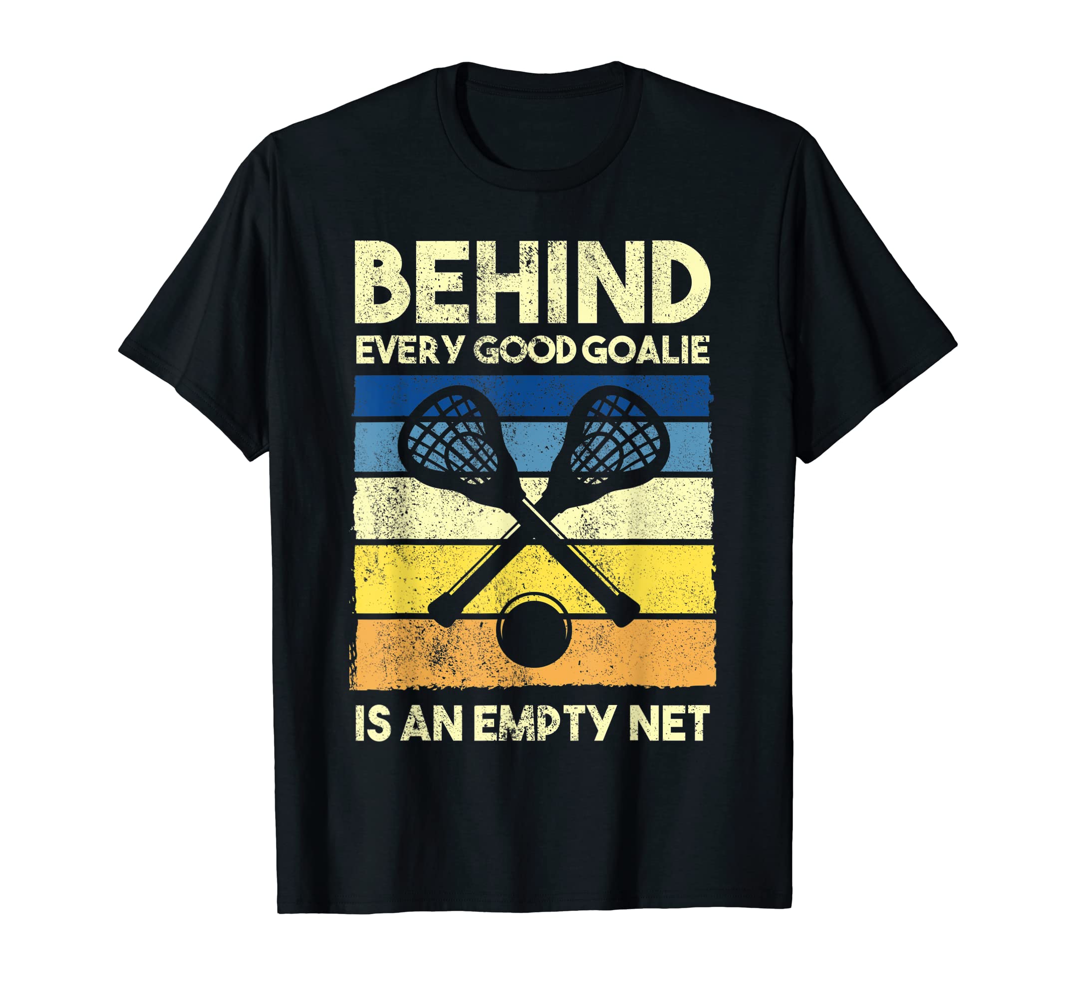 Lax Goalie Player Fan Coach T-Shirt - Casual Everyday Wear Men Women