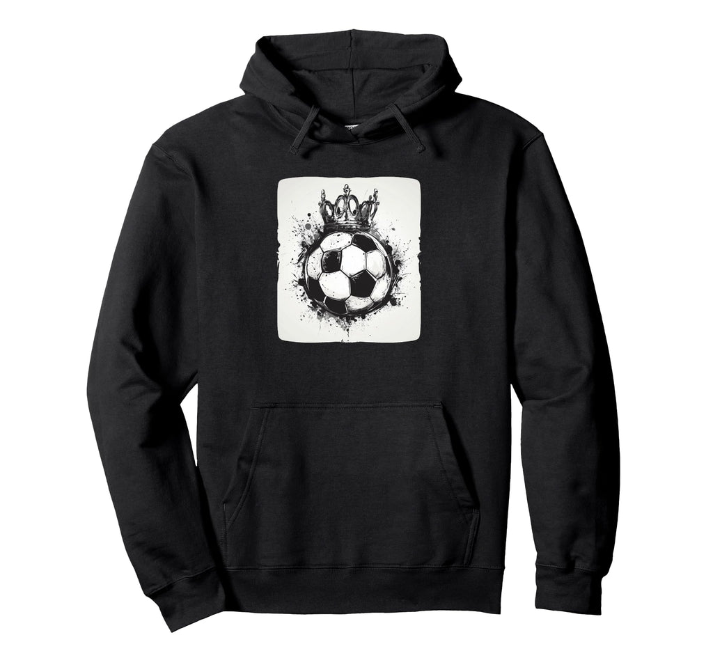 Funny Crowned Soccer Ball Costume And Hoodie - Aesthetic Graphic Men Women