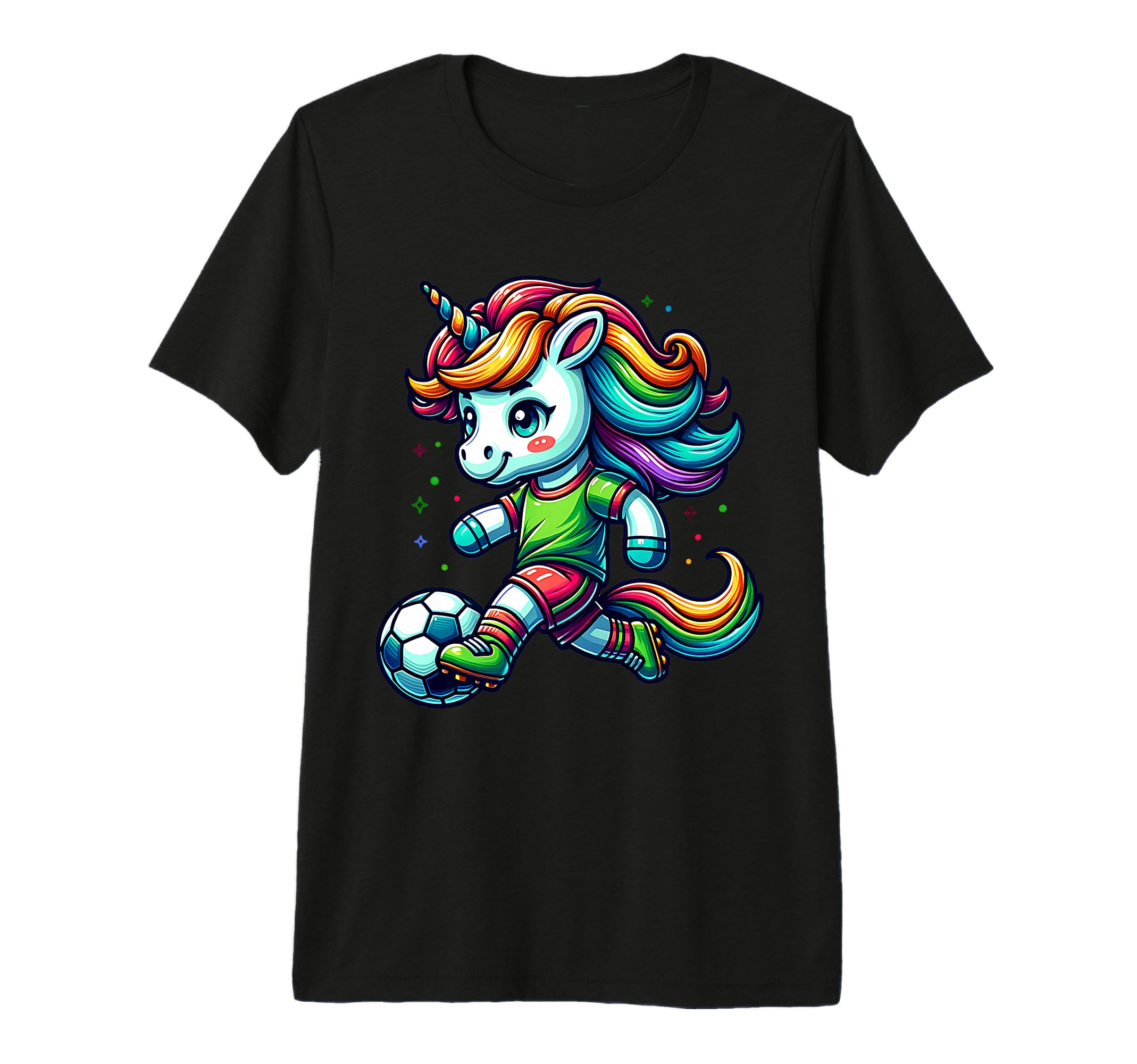 Footballer Unicorn Fans Soccer Team T-Shirt - Custom Art Print Men Women