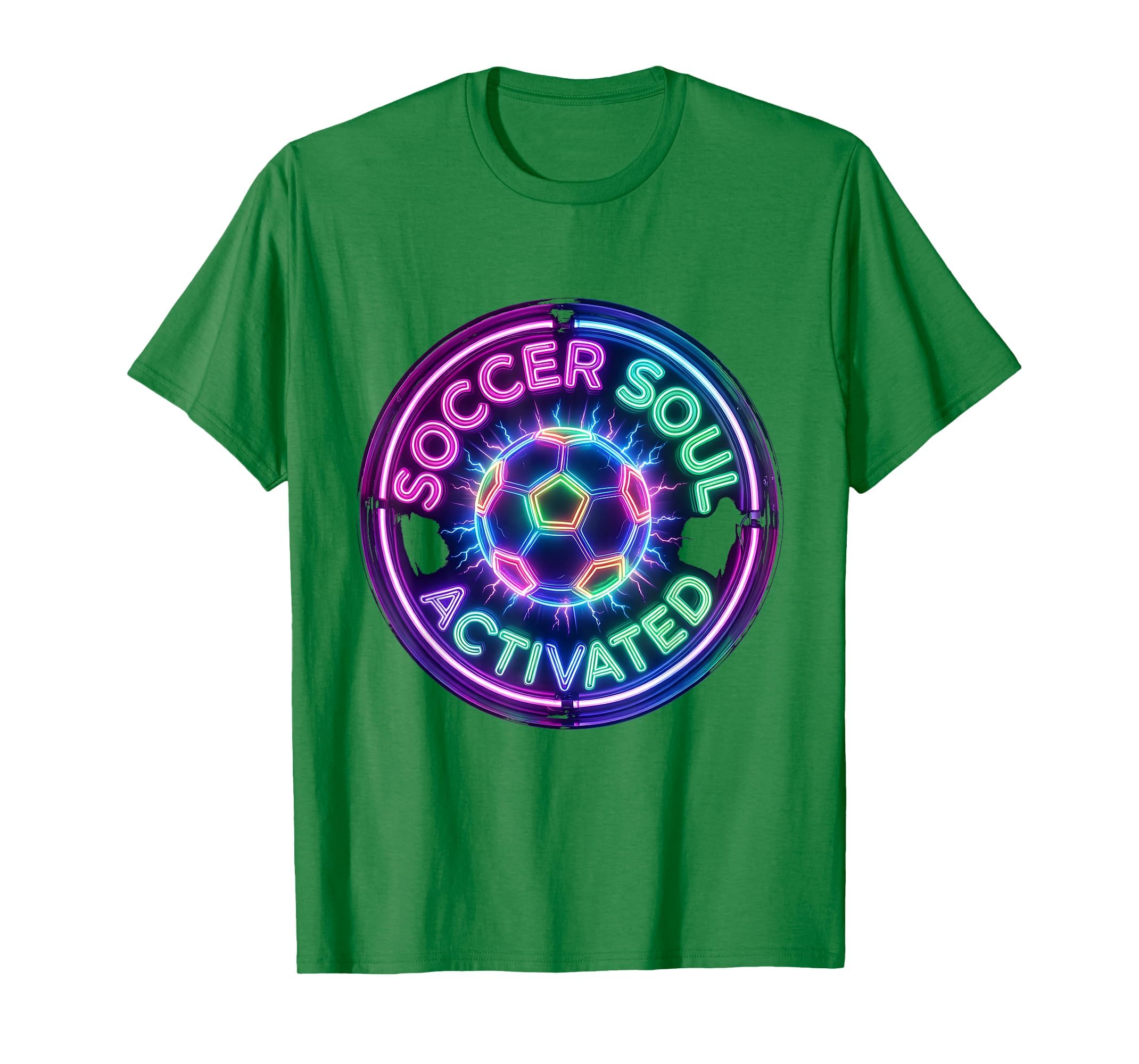 Soccer Soul Activated Bold Soccer Ball T-Shirt - Trendy Graphic for Adults