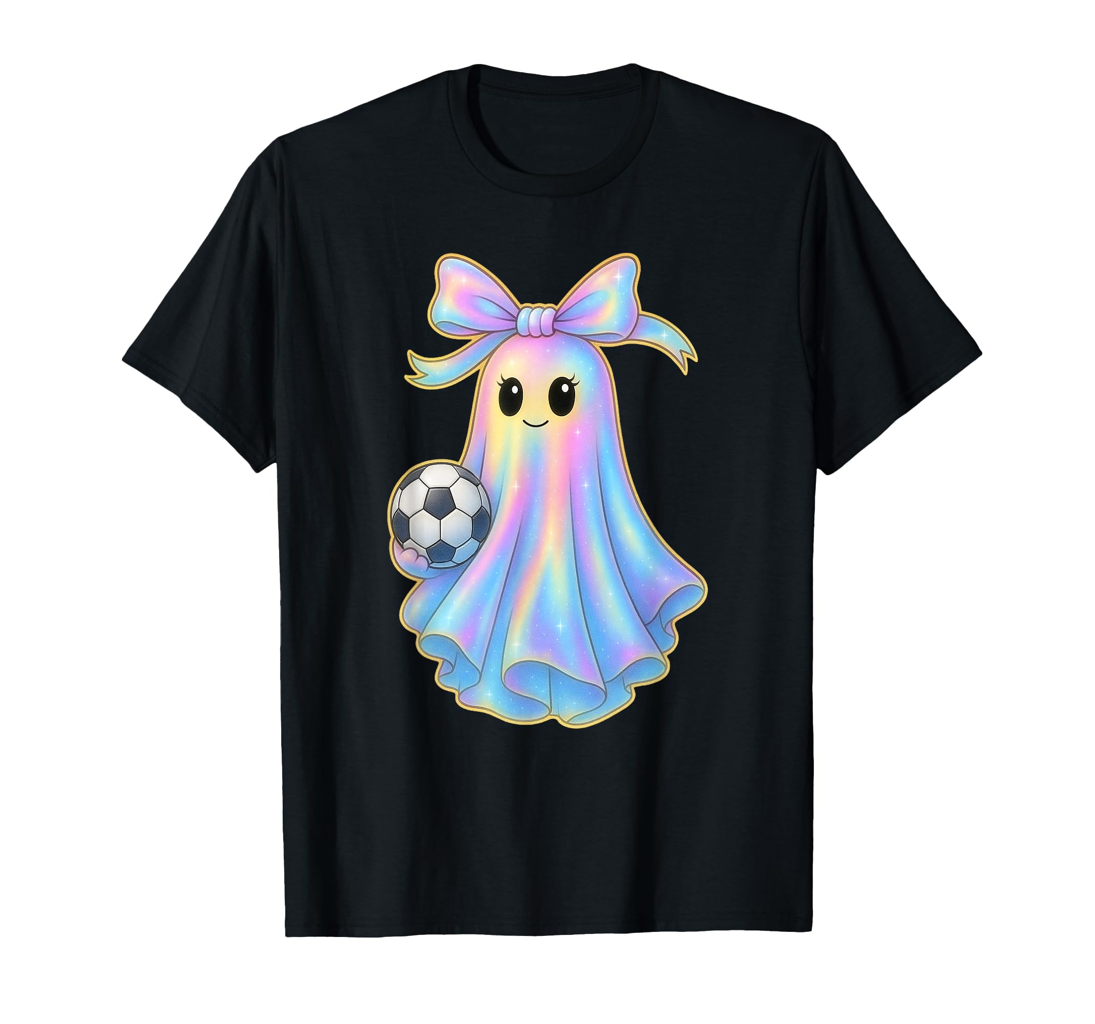Soccer Ghost Lover Pastel Halloween T-Shirt - Custom Art Print for Adults