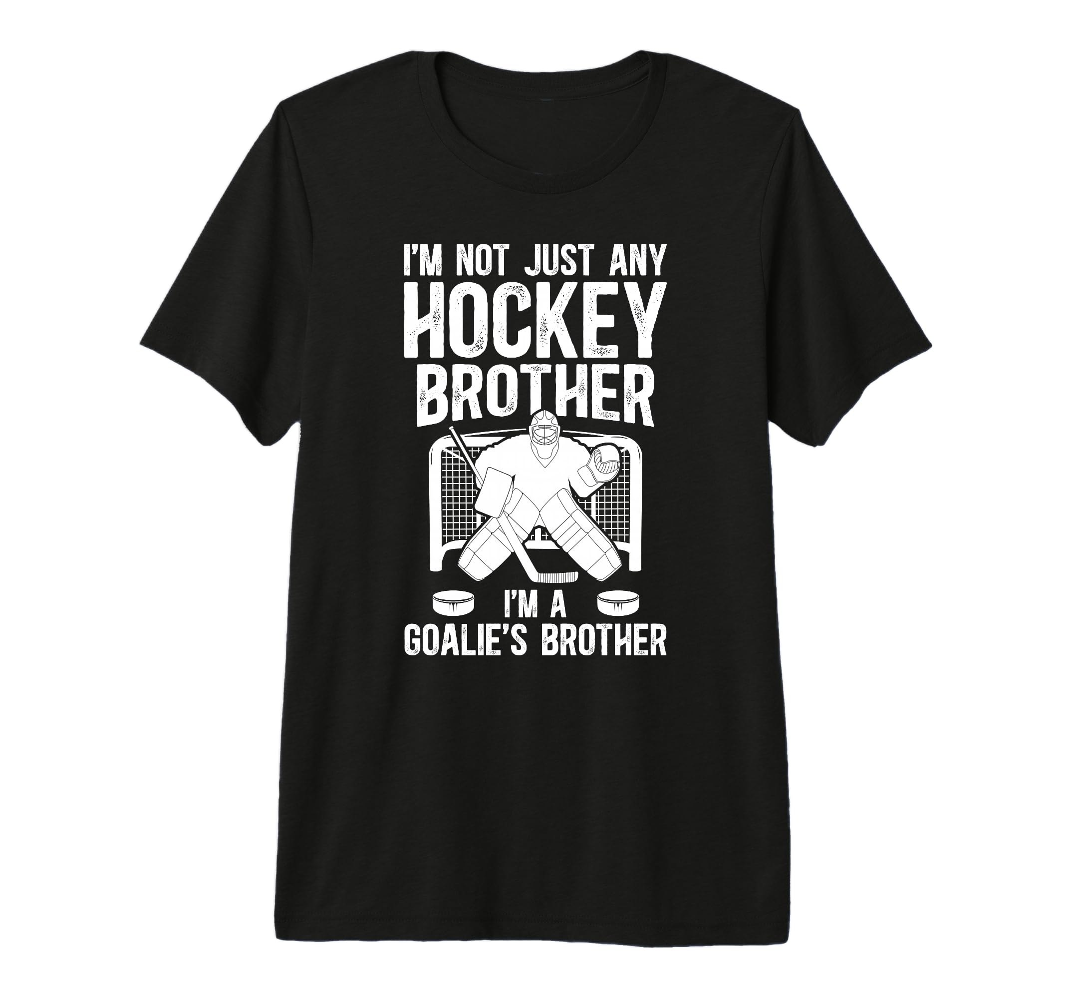 Im Hockey Goalie Brother Hockey Keeper T-Shirt - Trendy Graphic Men Women