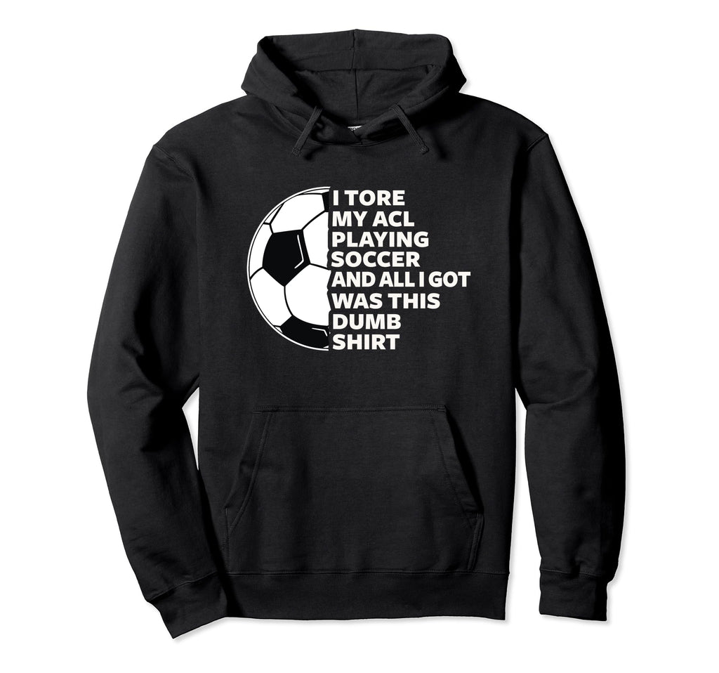 Knee Surgery Recovery Soccer Injury Hoodie - Fun Novelty Design Men Women