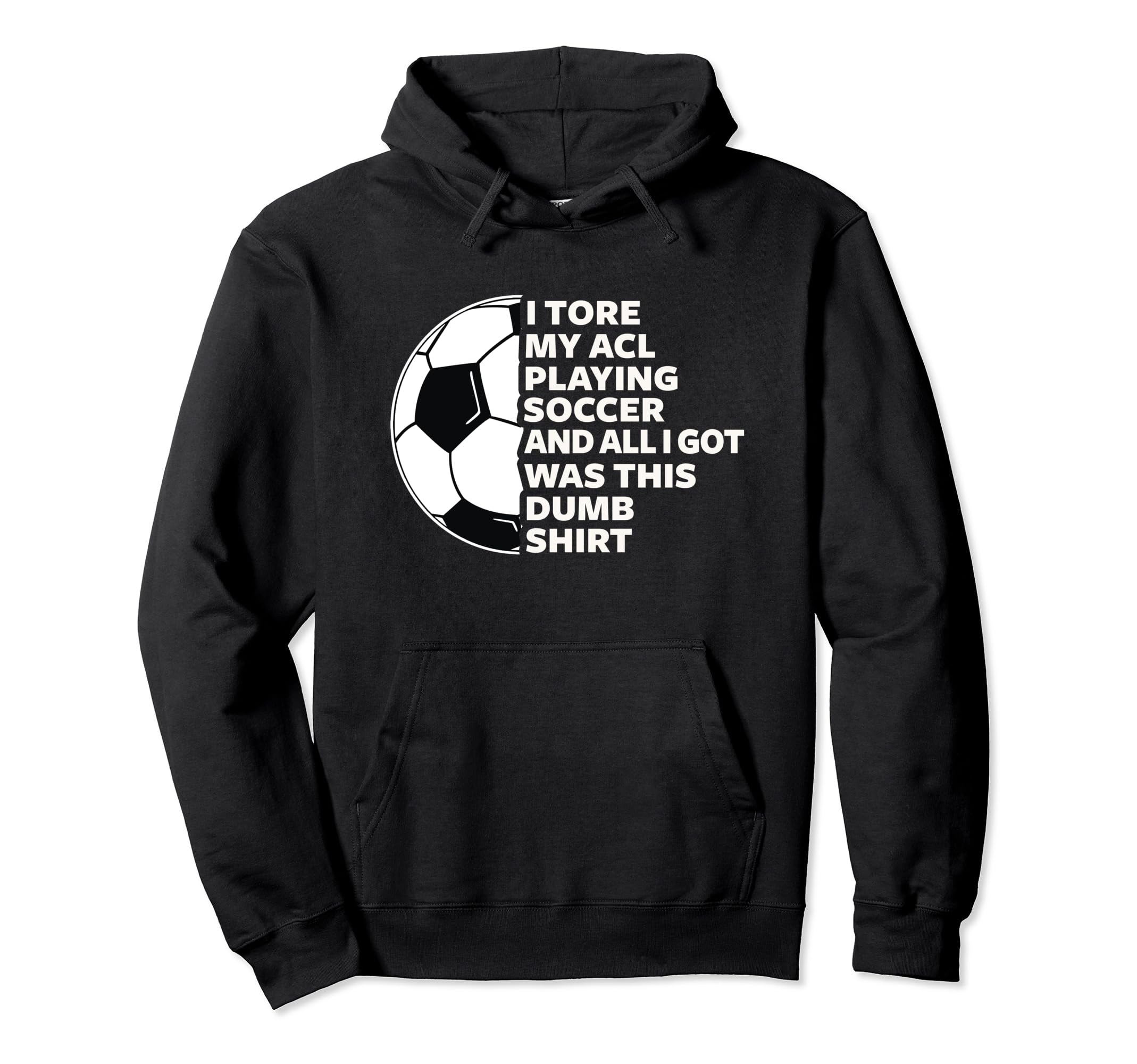 Knee Surgery Recovery Soccer Injury Hoodie - Fun Novelty Design Men Women