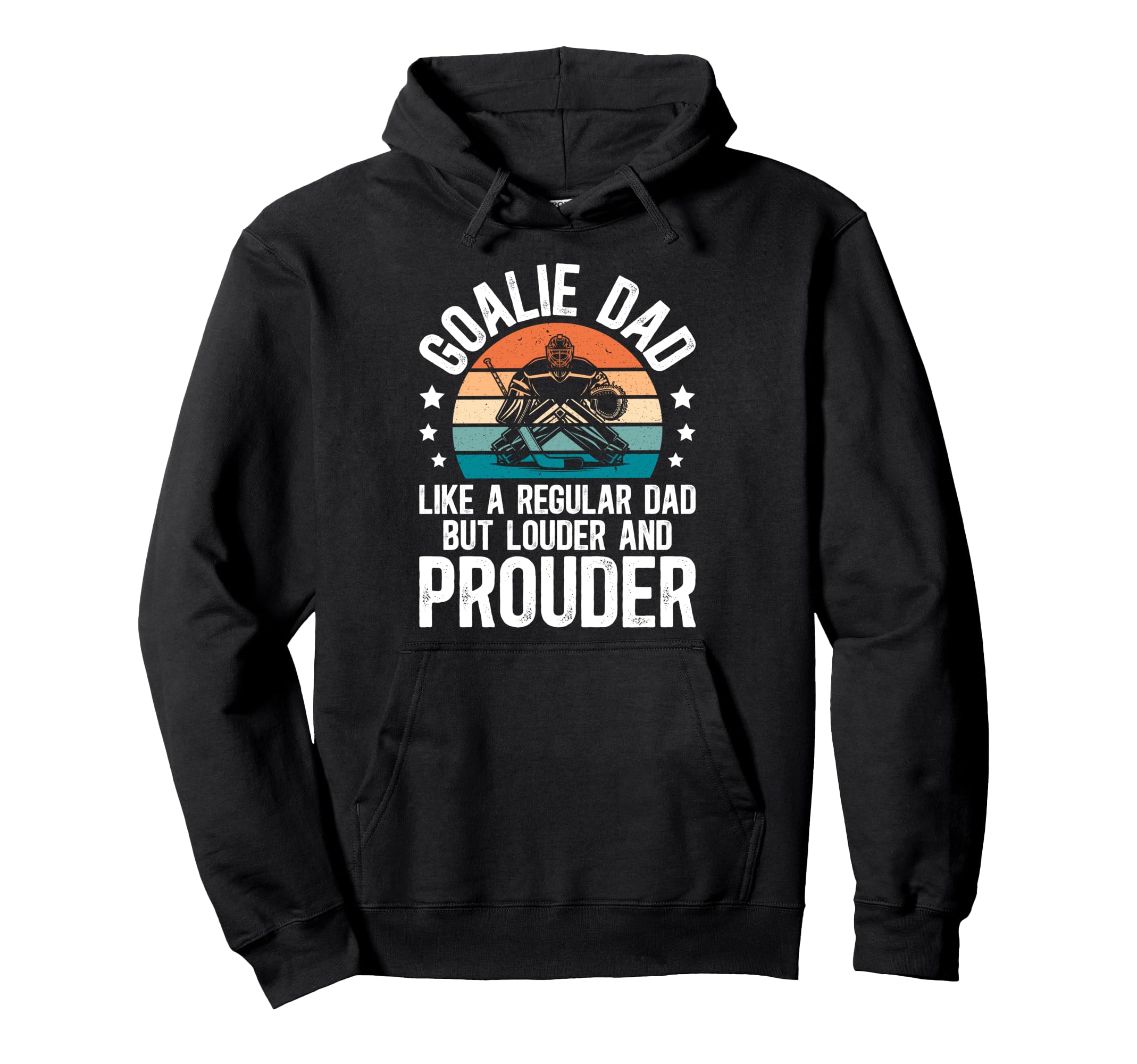 Hockey Goalie Dad Ice Hockey Keeper Dad Hoodie - Fun Novelty Design Unisex