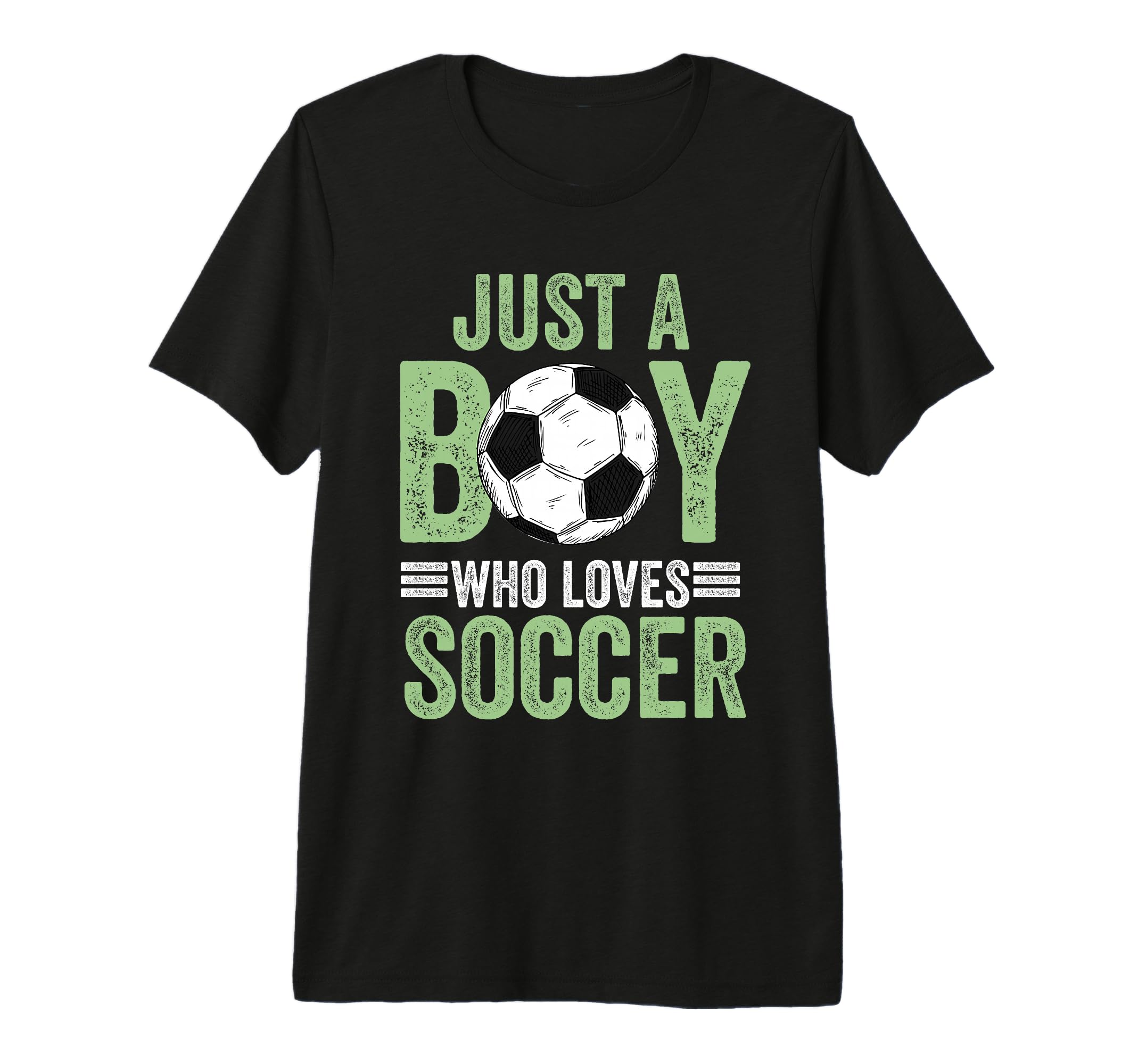 Just Who Loves Soccer Football Tri T-Shirt - Minimalist Print for Adults
