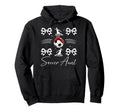 Soccer Aunt Soccer Player Auntie Hoodie - Fun Novelty Design Men Women