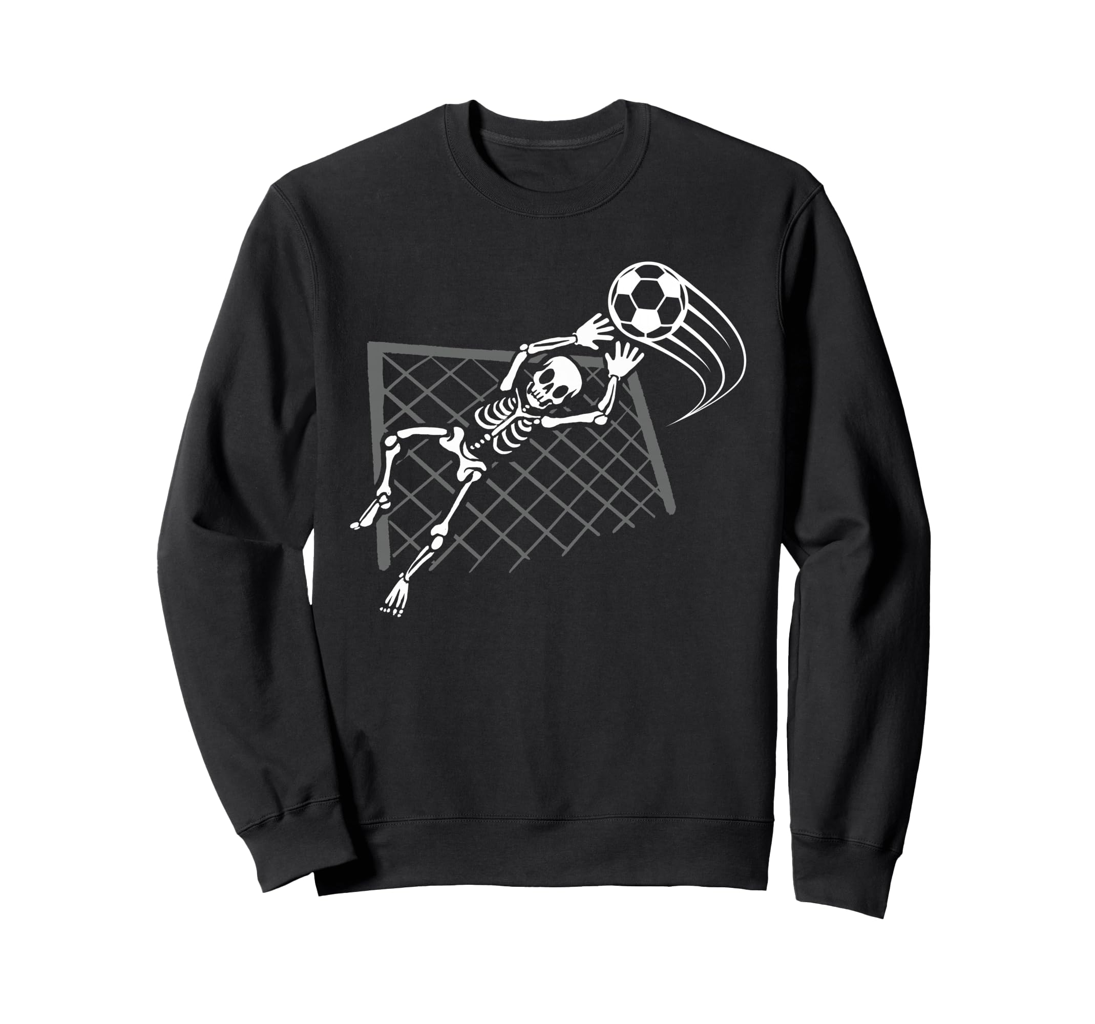 Skeleton Soccer Halloween Sport Sweatshirt - Custom Art Print for Adults