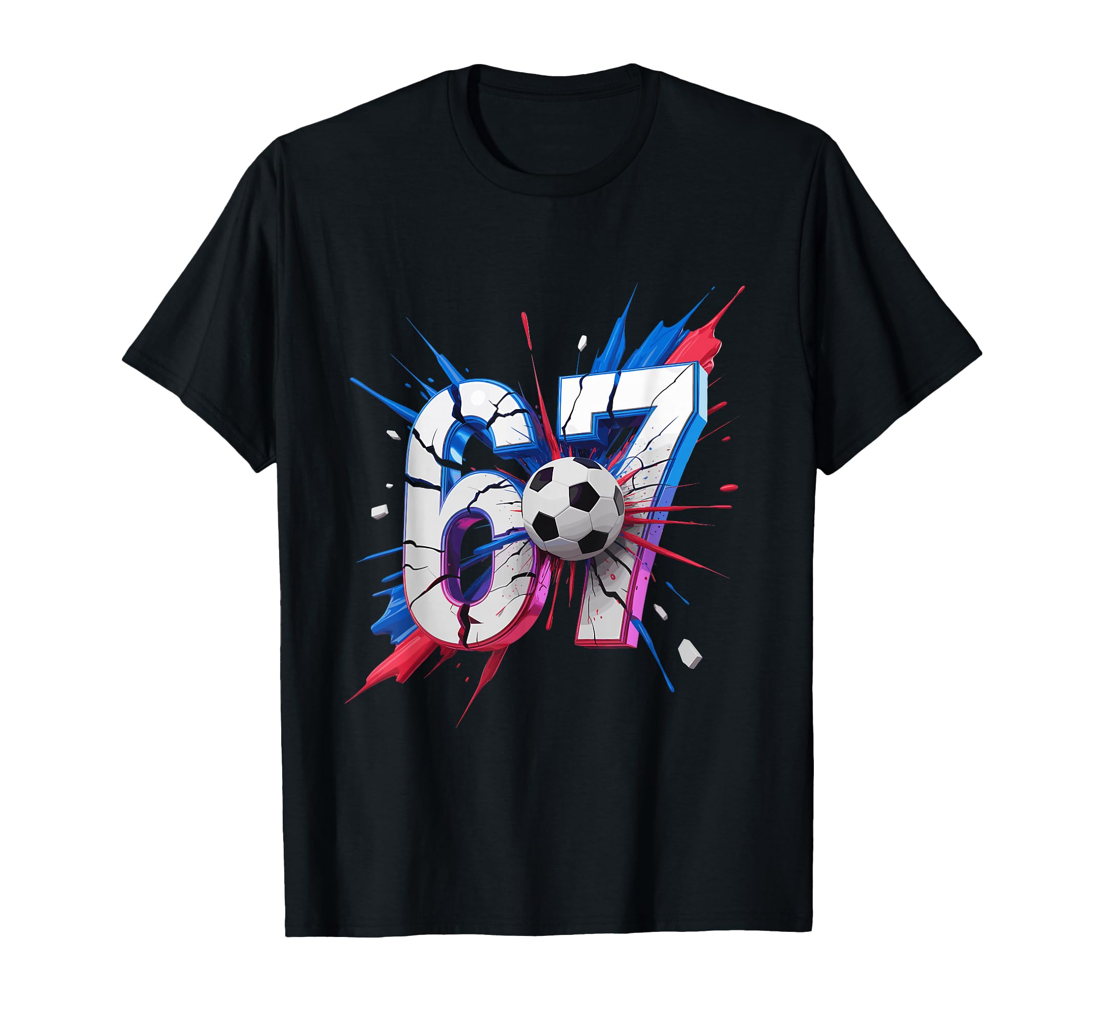 67 Soccer Smash Number Sixty Seven T-Shirt - Unique Graphic Men Women
