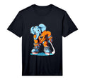 Elephant Ice Hockey Player Hockey T-Shirt - Fun Novelty Design Men Women