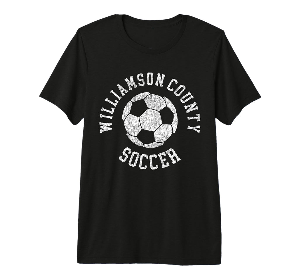 Williamson County Soccer Distressed 90S T-Shirt - Graphic Print Men Women
