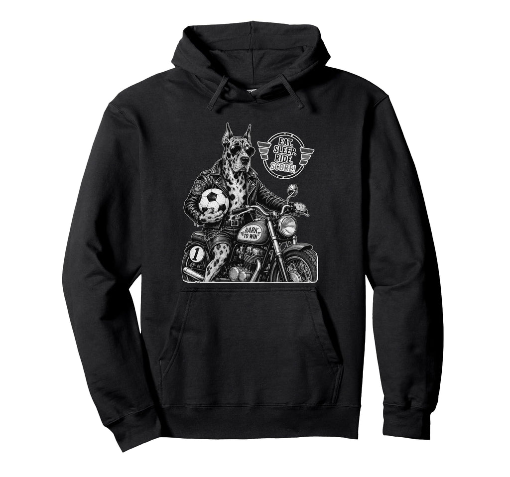 Gordon Setter Motorbike Love Footbal Hoodie - Custom Art Print Men Women