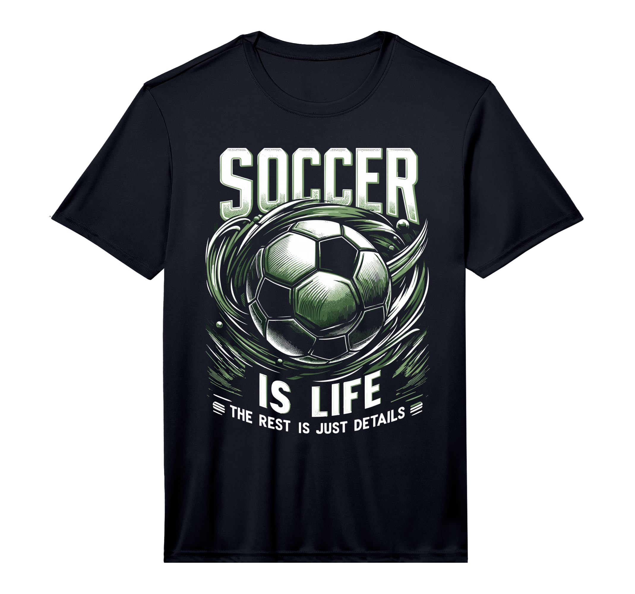 Football Is Life Rest Is Just Details T-Shirt - Minimalist Print Men Women