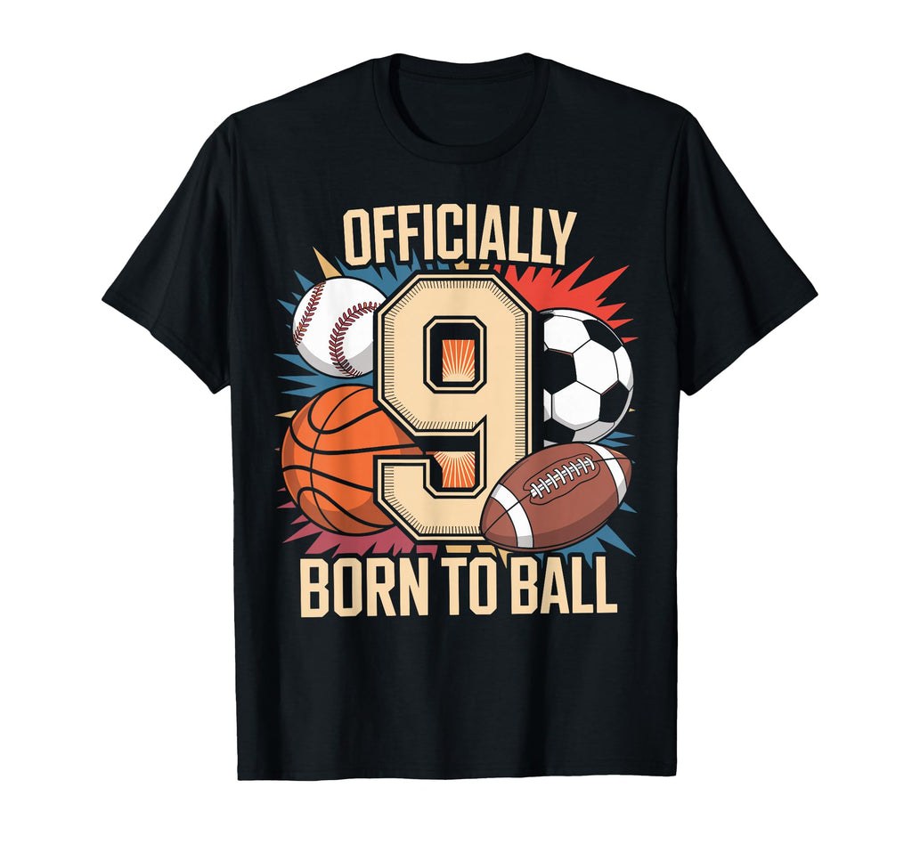 9 Birthday 9 Year Old 9Th Birthday Nine T-Shirt - Graphic Print Unisex