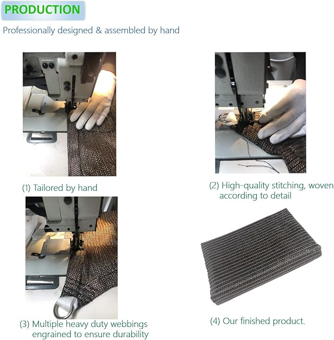 Eden's Decor Straight Flat-Edged Sun Shade Sail Rectangular 11' x 21' Grey UV-Blocking Outdoor Canopy Fabric Cloth Awning for Pergola Patio Garden Backyard Custom Size