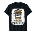 Cheer Godmother Leopard Messy Bun T-Shirt - Graphic Print for Adults