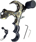 Compound Bow Aid Releaser with Wrist Straps and Adjustment Tool,Archery Release Aids with 3 Thumb Release Adjustable,Aluminum Alloy Aids.for Left and Right Handers.
