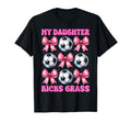 My Daughter Kicks Grass Soccer Mom T-Shirt - Custom Art Print for Adults