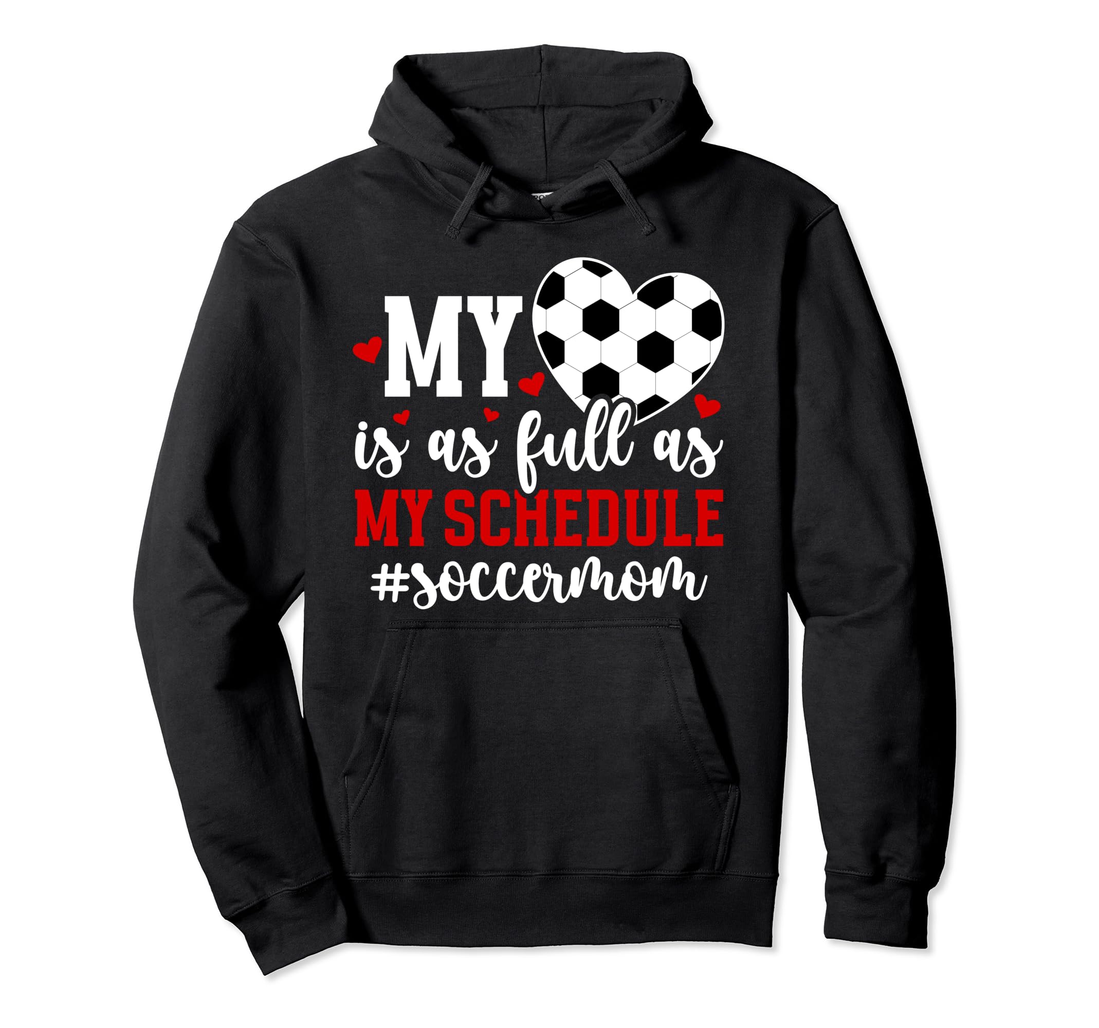 My Heart Soccer Mom Soccer Player Mama Hoodie - Trendy Graphic Unisex