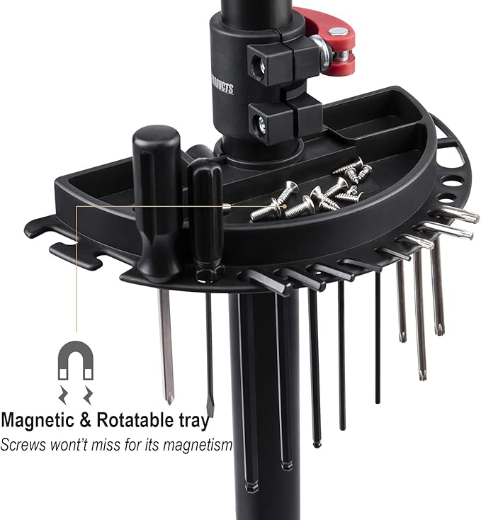 CXWXC Bicycle Repair Stand for Bike Maintenance, Up to 30 kg, Height Adjustable, Foldable and 360° Rotatable Bike Maintenance worktand for MTB, Road Bike