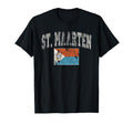 Faded St Maarten Flag T-Shirt - Streetwear Style for Adults