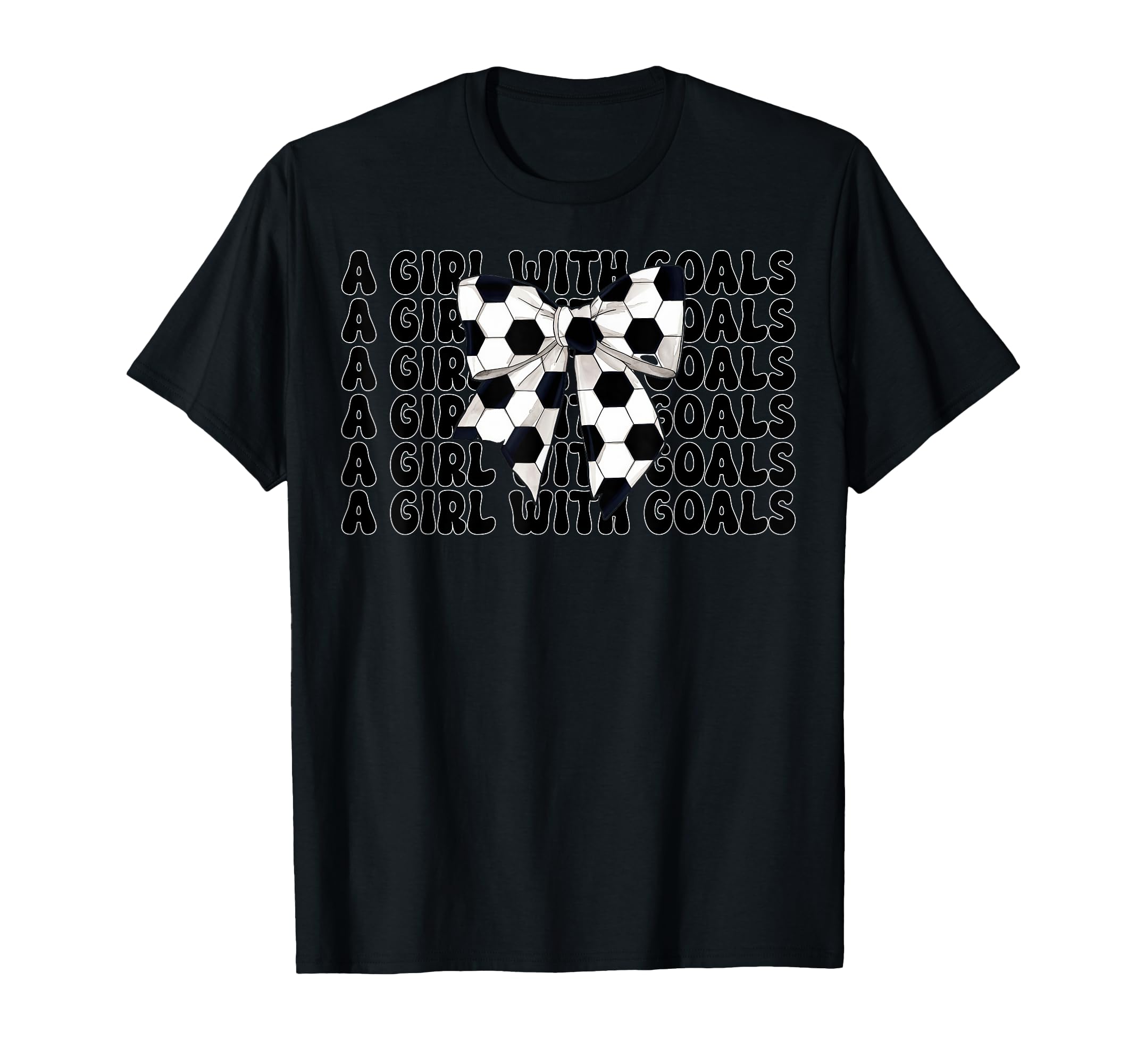 Soccer Coquette Bow Goals T-Shirt - Custom Art Print Unisex