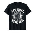 My Goal Is To Deny Yours Hockey T-Shirt - Graphic Print for Adults