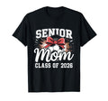 Senior Mom Class 2026 Coquette Bow T-Shirt - Aesthetic Graphic Unisex