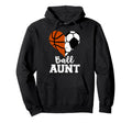 Ball Aunt Heart Funny Soccer Hoodie - Casual Everyday Wear Men Women