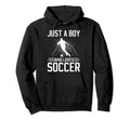 Just Who Loves Soccer Hoodie - Aesthetic Graphic Men Women