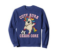 Aura Unicorn Just Who Loves Soccer Sweatshirt - Custom Art Print Unisex