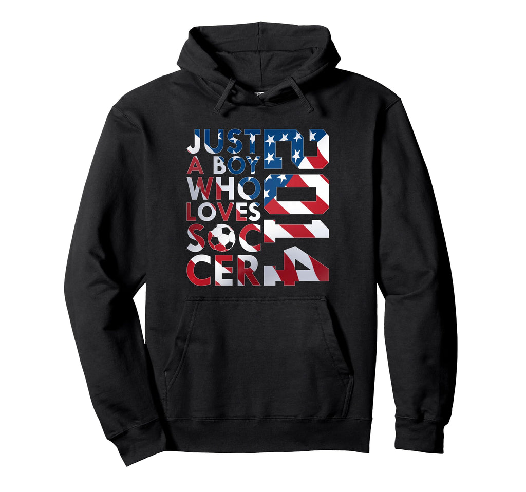 2014 Just Who Loves Soccer 12Th Birthday Hoodie - Trendy Graphic Men Women