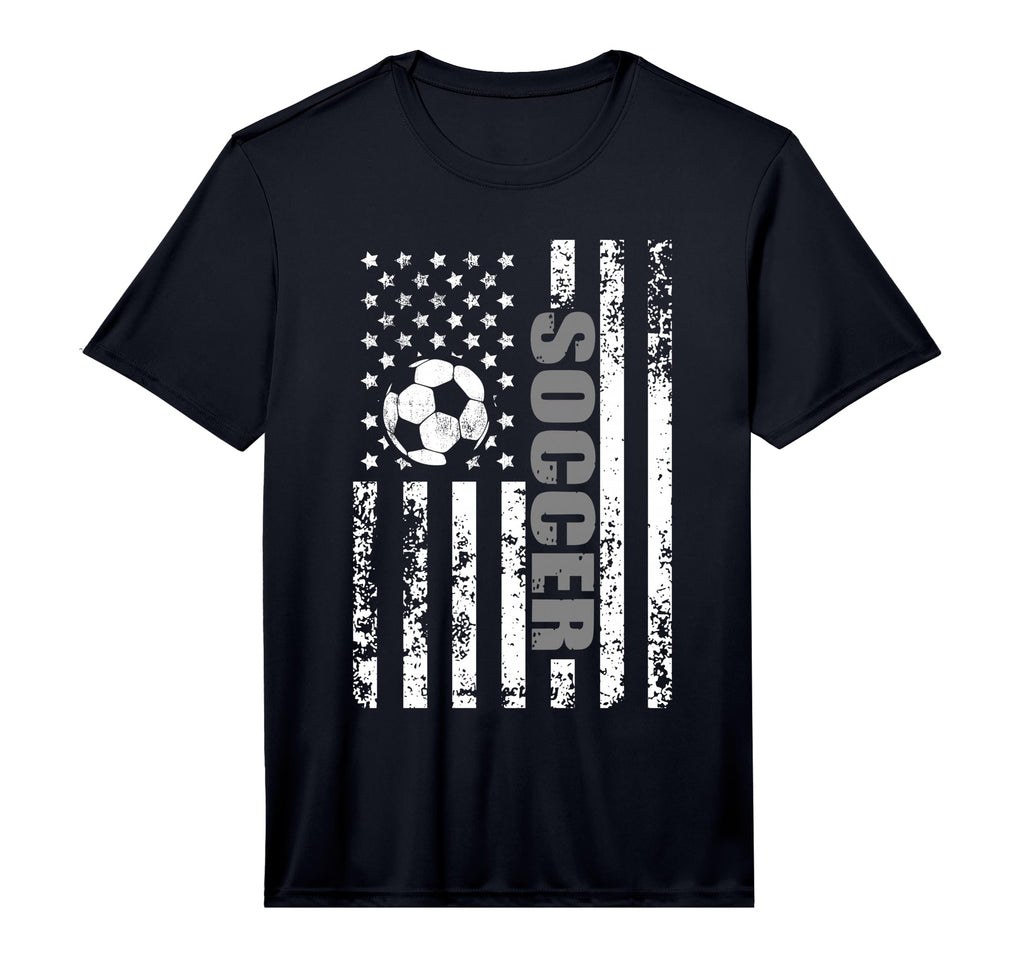 Us American Flag Soccer Patriotic T-Shirt - Fun Novelty Design Men Women