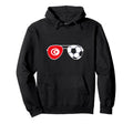 Tunisia Flag Football Sunglasses Hoodie - Minimalist Print Men Women