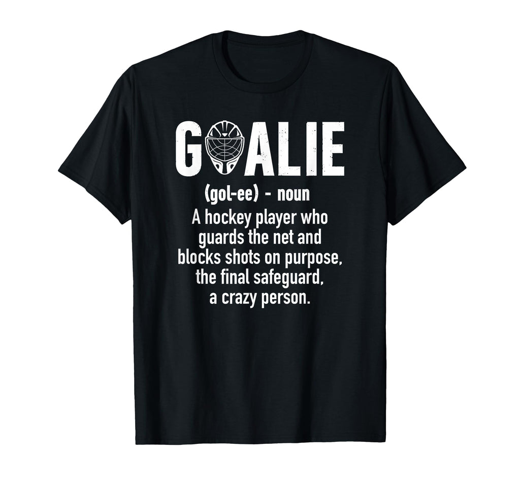 Ice Hockey Goalie Ice Hockey T-Shirt - Novelty Apparel for Adults