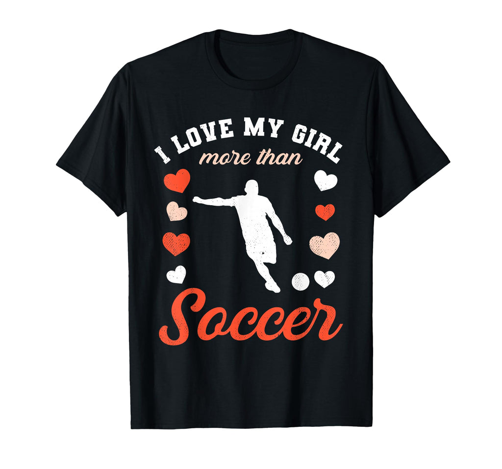 Love My Valentines Day Soccer Boyfriend T-Shirt - Custom Art Print Unisex