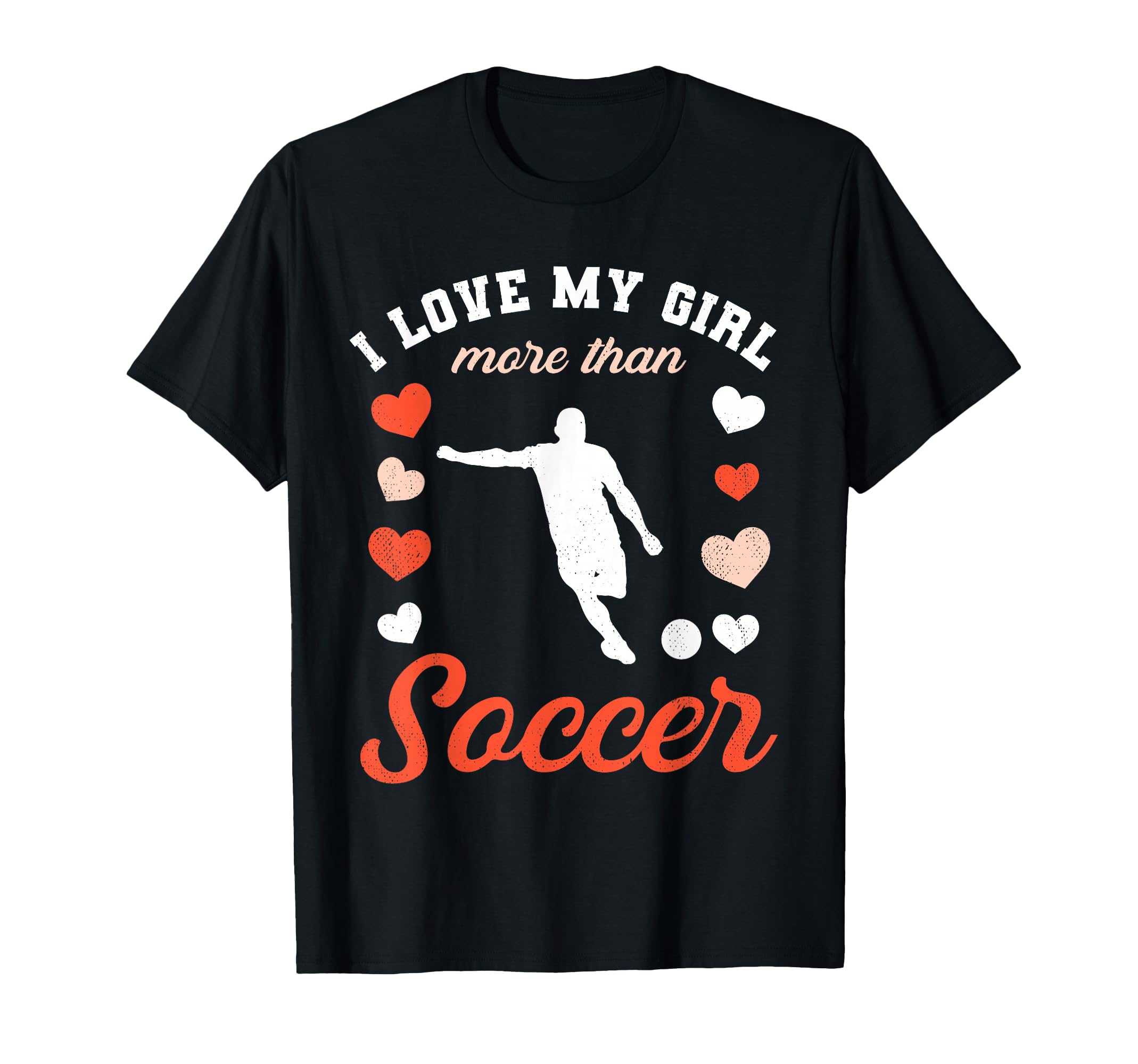 Love My Valentines Day Soccer Boyfriend T-Shirt - Custom Art Print Unisex