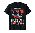 Football 24Th Birthday Party Player T-Shirt - Unique Graphic for Adults