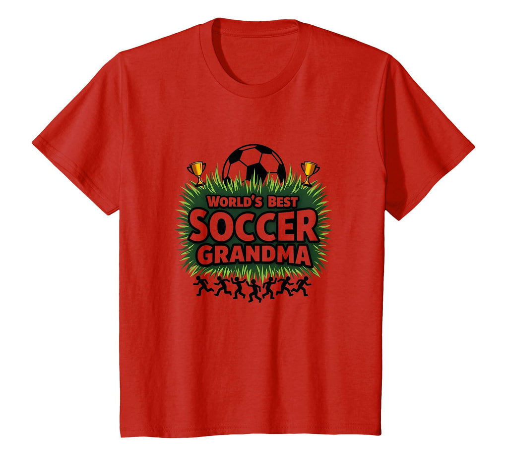 Worlds Best Soccer Grandma Champion T-Shirt - Trendy Graphic Men Women